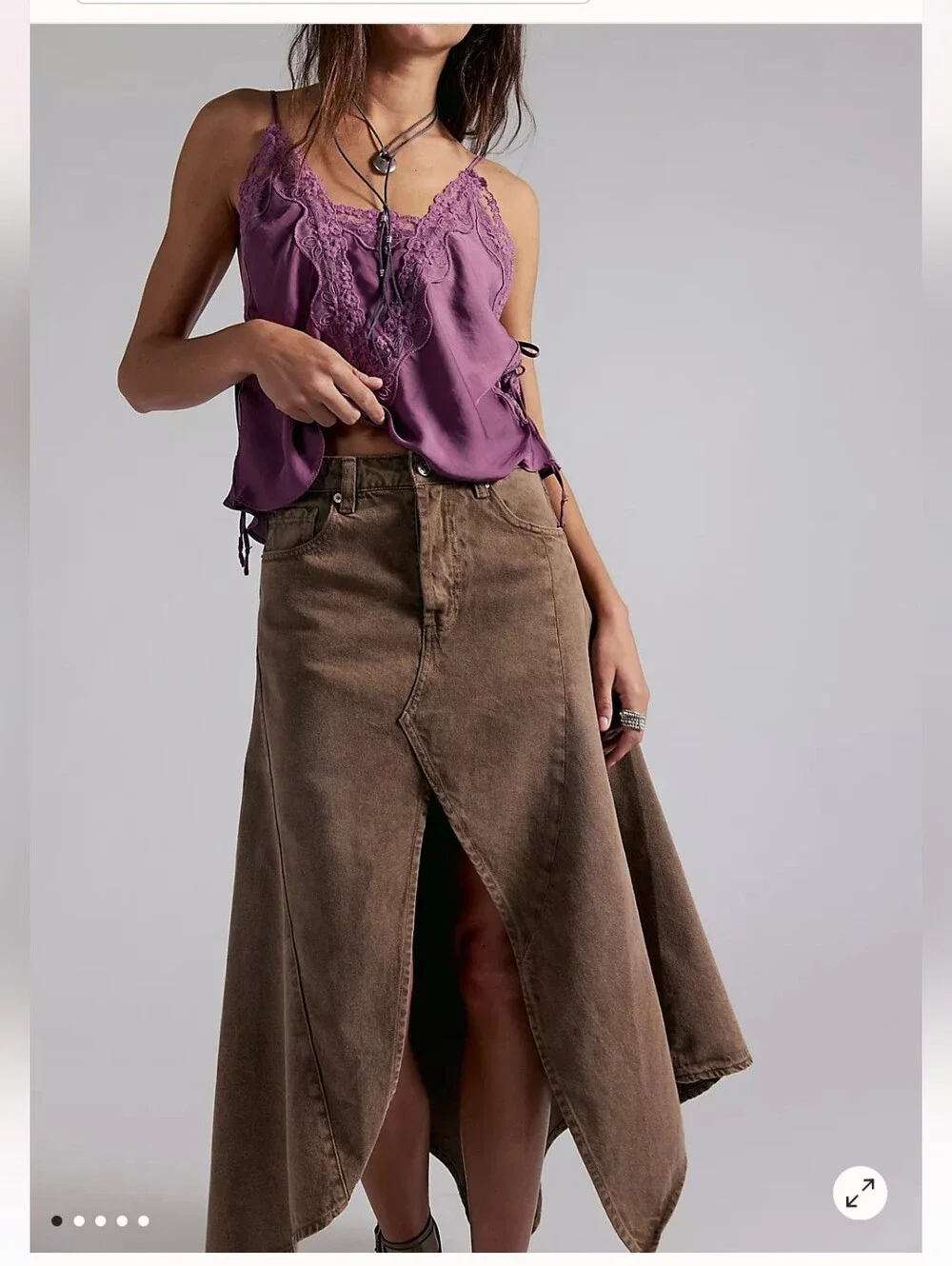 NWT Free People We The Free Aquarius Maxi Skirt Msrp $178